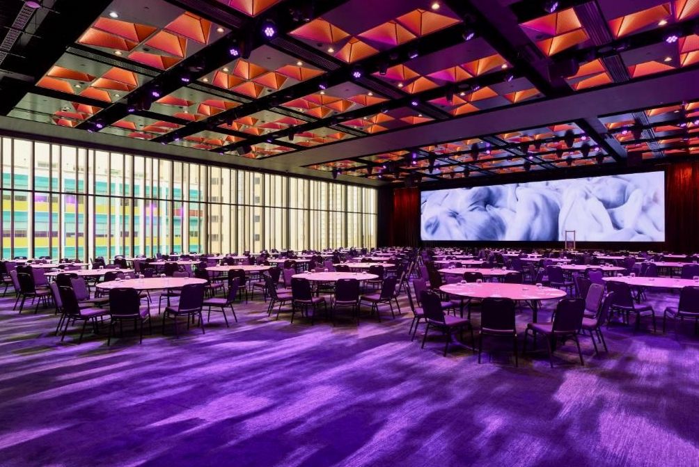 Brisbane casino precinct at night